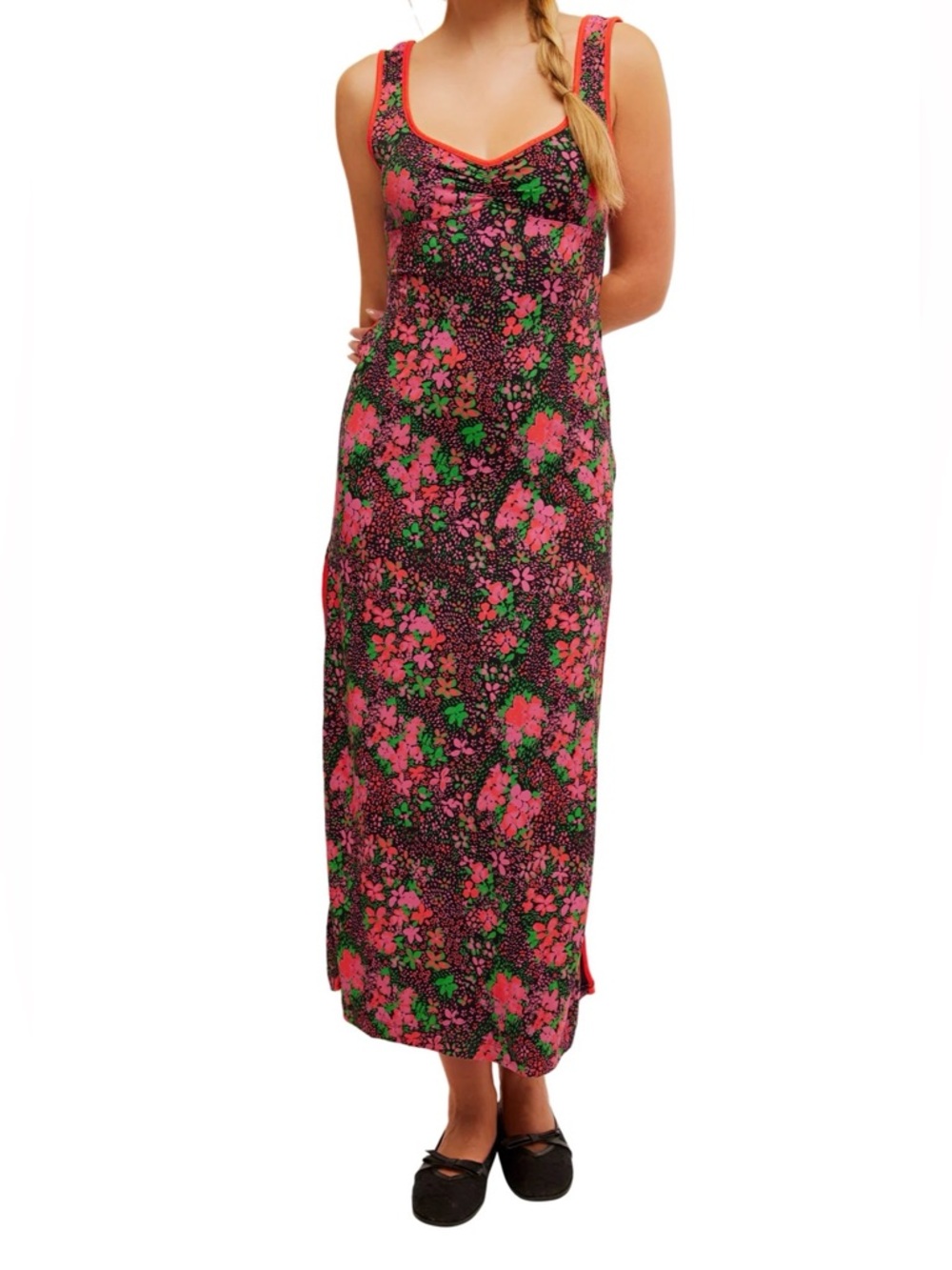 Free People Clementine Floral Midi Dress NWT M